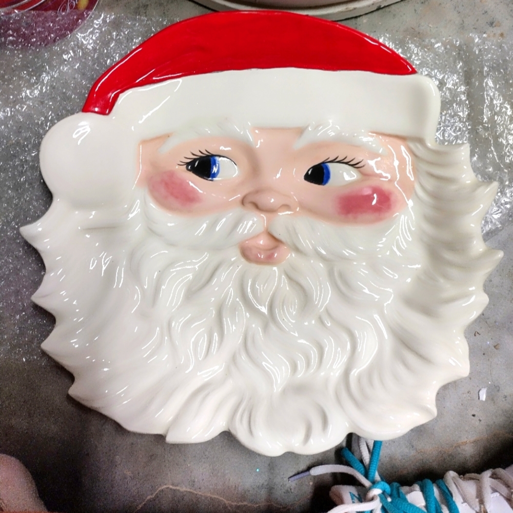 Vintage Santa Platter
